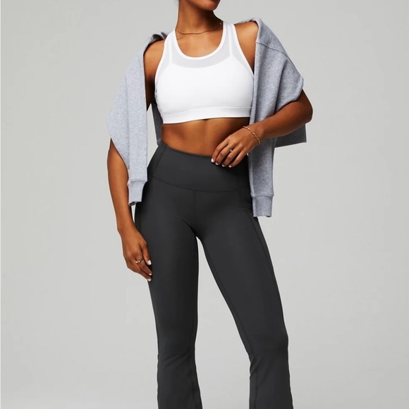 Oasis PureLuxe High-Waisted Pocket Kick Flare XXS Onxy Grey - Picture 8 of 9